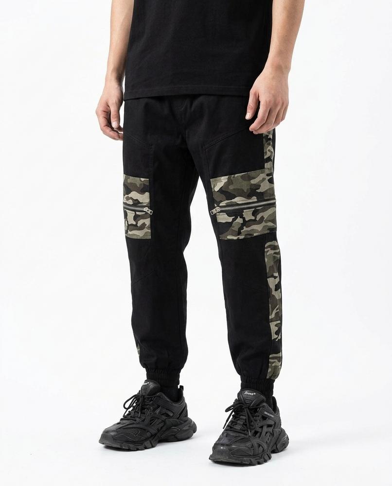 REI-Outlet24 - Lemir | Color-Block Tapered-Fit Pants Men