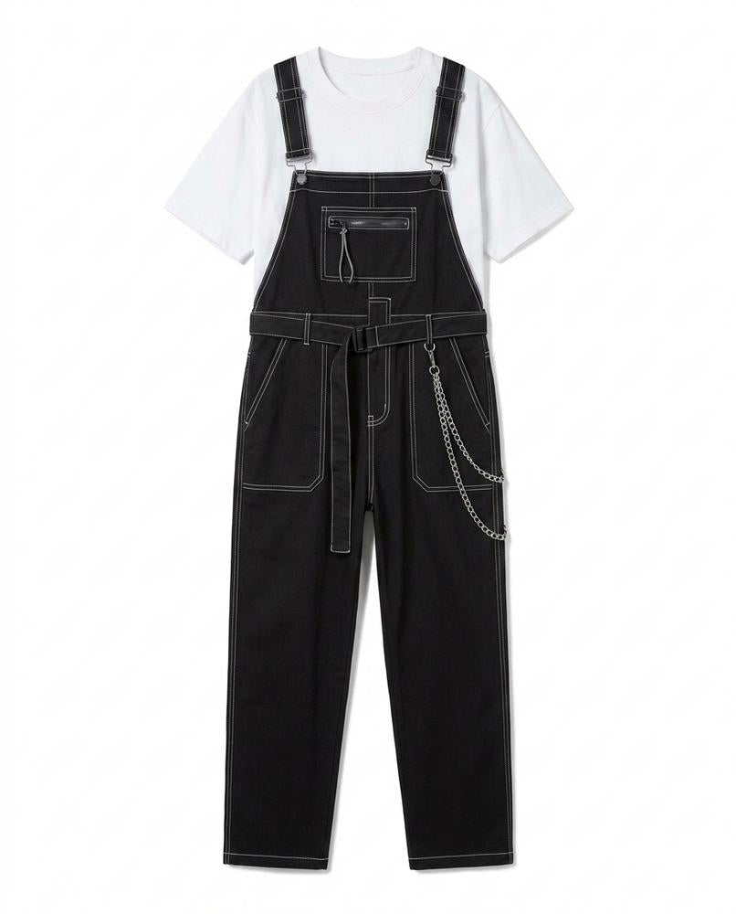REI-Outlet24 - Lamel | Contrast-Stitched Belted Pants Unisex