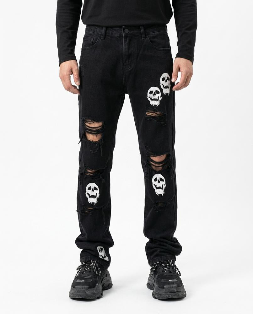 REI-Outlet24 - Ellar | Ripped Printed Pants Unisex