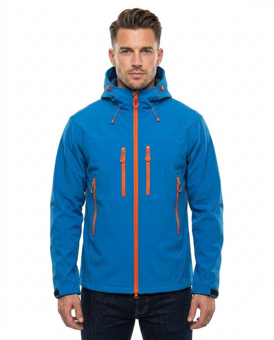 REI-Outlet24 - Marev | Hooded Contrast-Zip Jacket Men