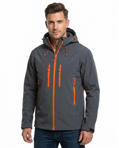 REI-Outlet24 - Marev | Hooded Contrast-Zip Jacket Men