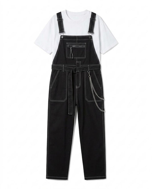 REI-Outlet24 - Lamel | Contrast-Stitched Belted Pants Unisex