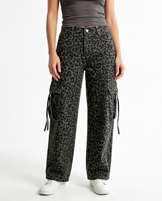 REI-Outlet24 - Lyver | Leopard Print Cargo Pants Women