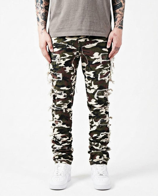 REI-Outlet24 - Ketal | Camouflage Distressed Pants Men