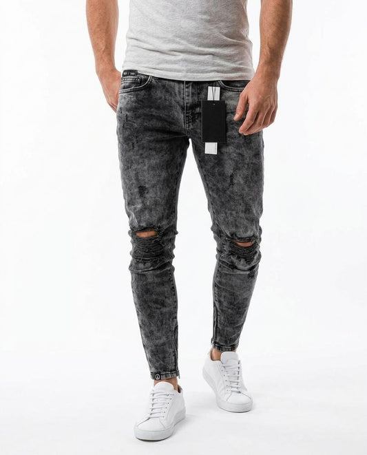 REI-Outlet24 - Nemir | Acid Wash Ripped Pants Men