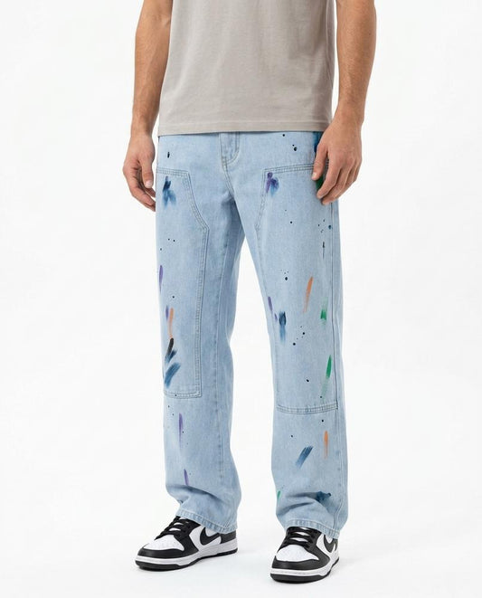 REI-Outlet24 - Damer | Paint-Splatter Straight-Fit Pants Unisex