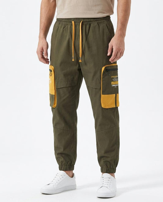 REI-Outlet24 - Nirel | Color-Block Drawstring Pants Men