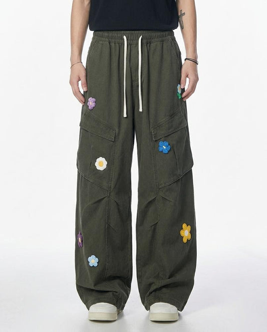 REI-Outlet24 - Keram | Wide-Leg Appliqued Pants Unisex
