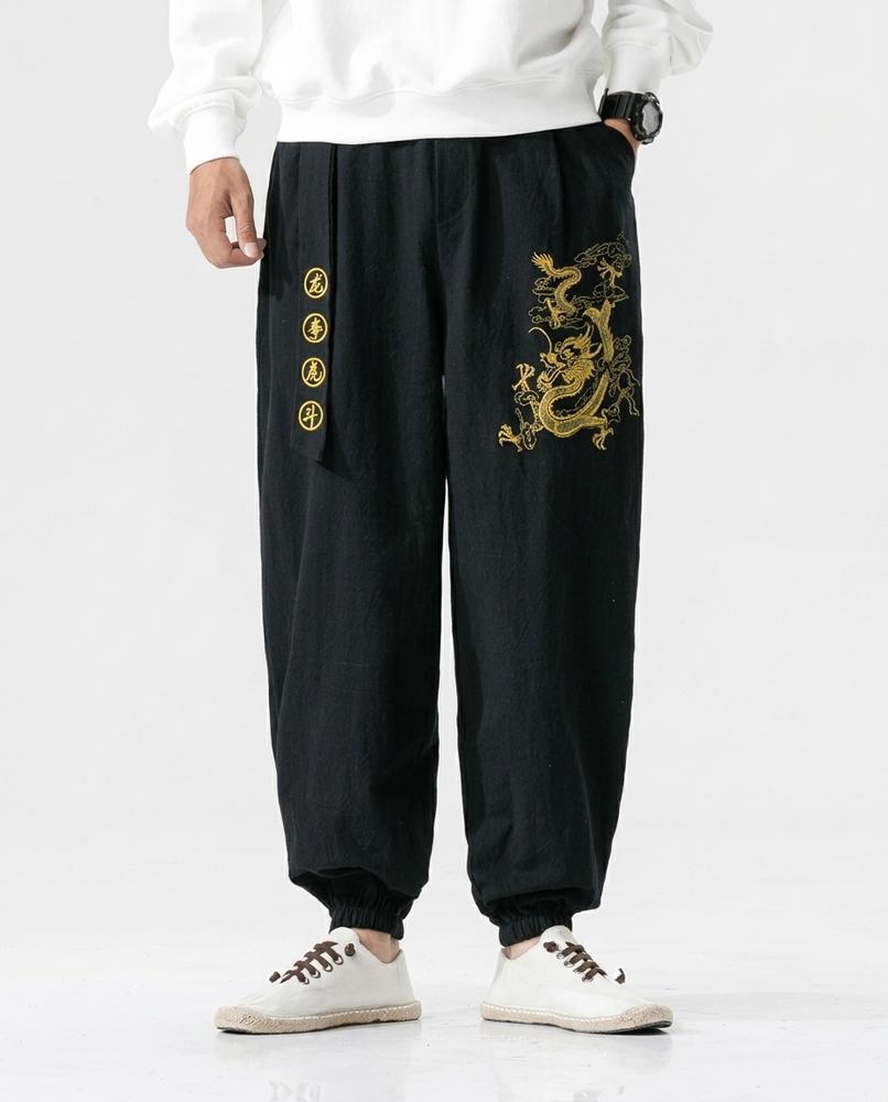 REI-Outlet24 - Lovar | Embroidered Loose-Fit Pants Men
