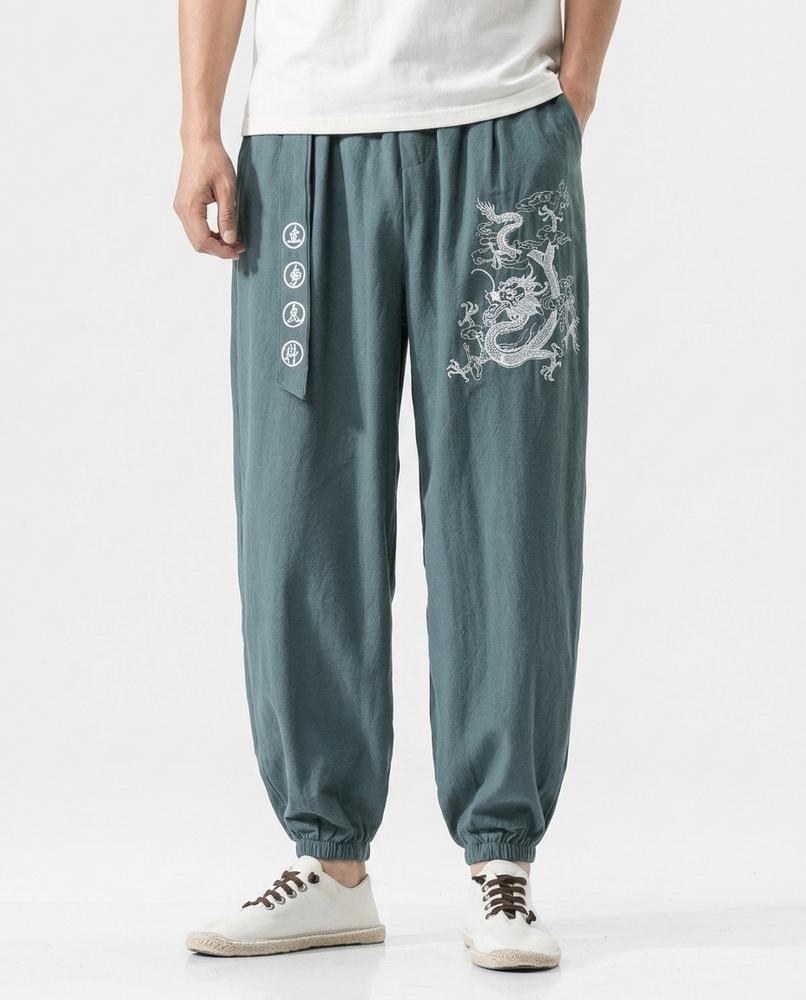 REI-Outlet24 - Lovar | Embroidered Loose-Fit Pants Men