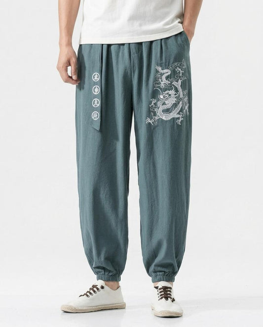 REI-Outlet24 - Lovar | Embroidered Loose-Fit Pants Men