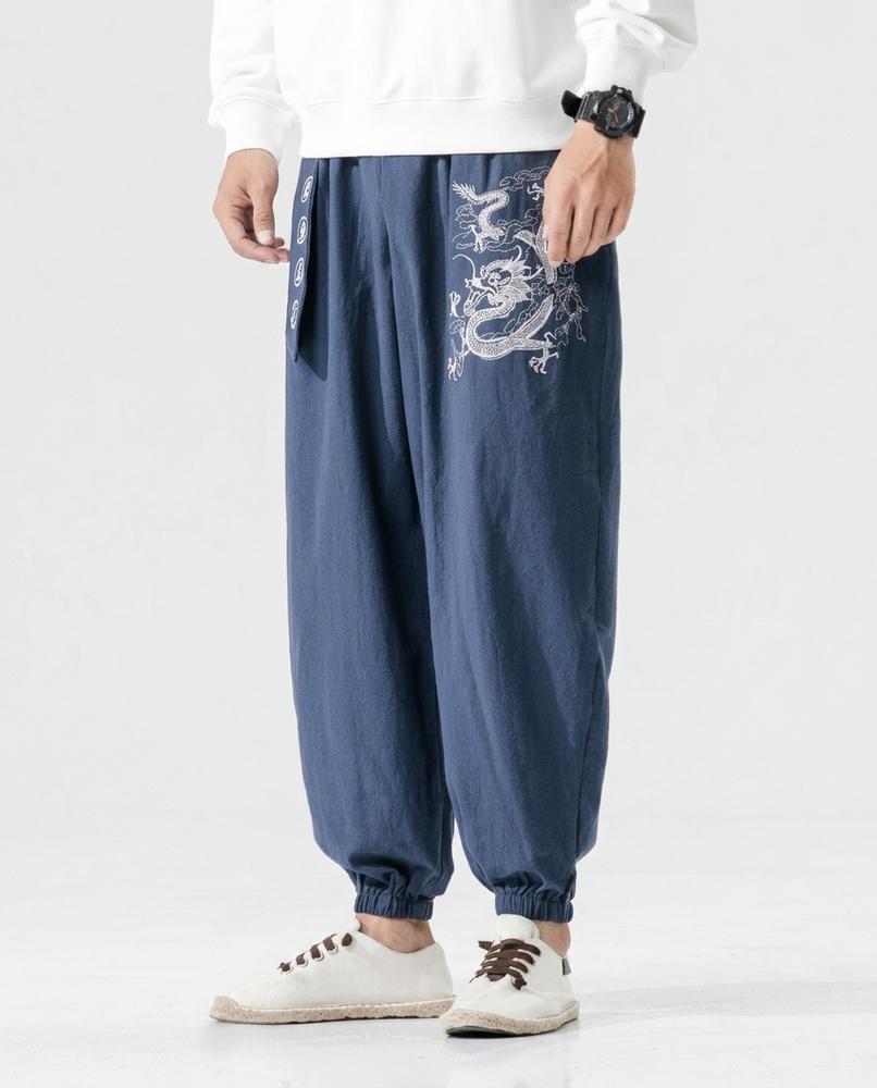 REI-Outlet24 - Lovar | Embroidered Loose-Fit Pants Men