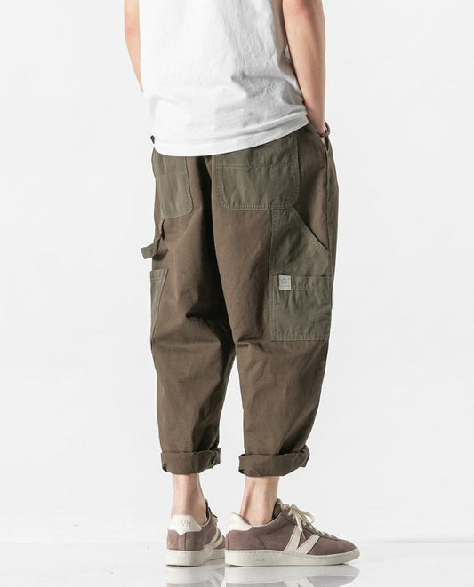 REI-Outlet24 - Seram | Wide-Leg Two-Tone Pants Men