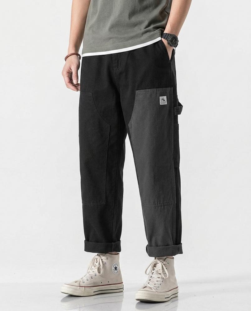 REI-Outlet24 - Seram | Wide-Leg Two-Tone Pants Men